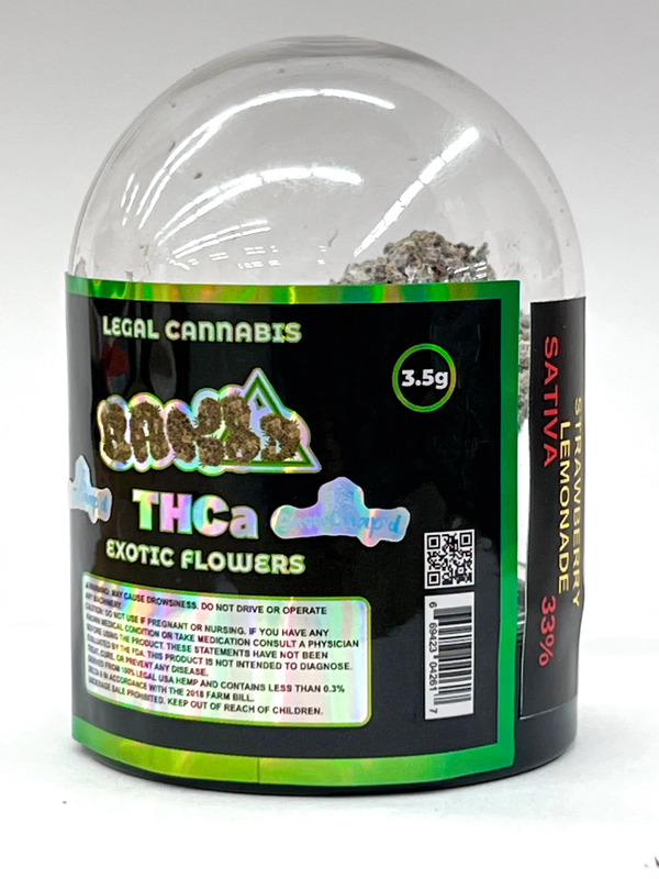 BAK8D EXOTIC SNOW CAP FLOWER 3.5G