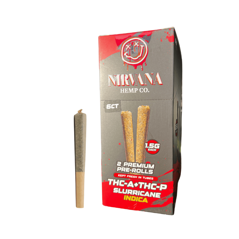 NIRVANA THC-A+THC-P PRE ROLLS 1.5G EACH 2PK | 6CT BOX