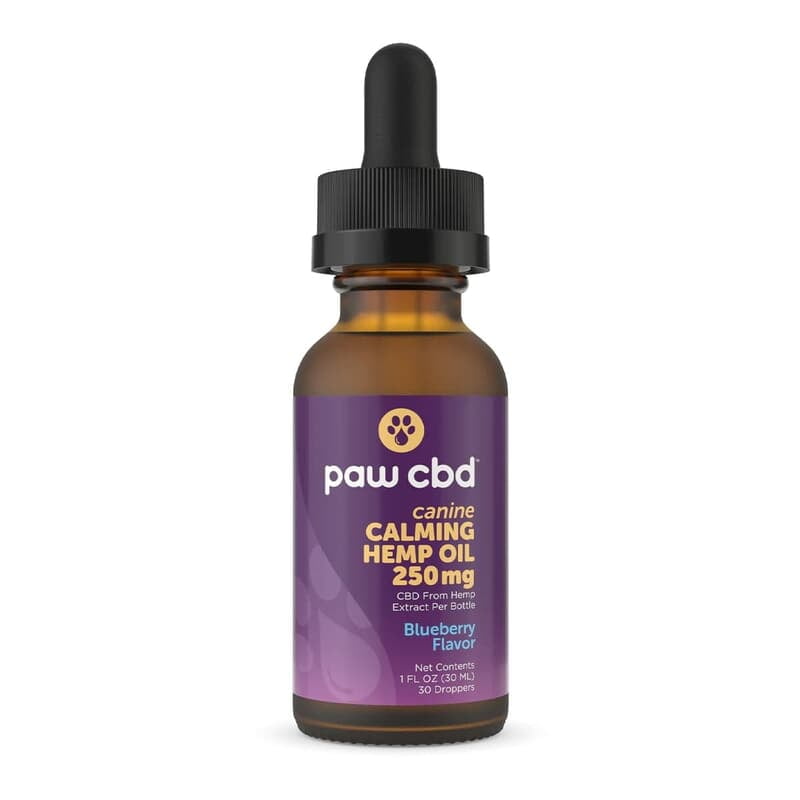 PAW CBD CANINE CALMING OIL | 250MG | BLUEBERRY FLAVOR PAW CBD CANINE CALMING OIL | 250MG | BLUEBERRY FLAVOR