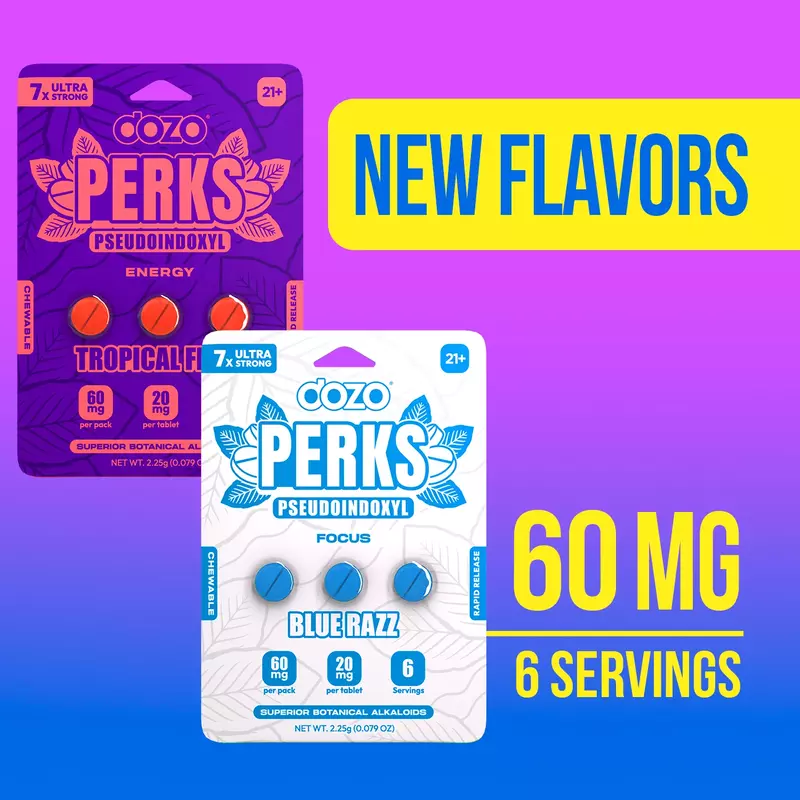 DOZO PSEUDO PERKS 7-HYDROXY 60MG TAB  | 3 tabs | 10 PACK