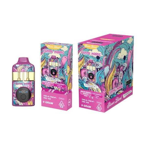 FLYING HORSE STONER BLEND THC IX + THC-P+ THC VIII 9GM DISPOSABLE 5PCS FLYING HORSE STONER BLEND THC IX + THC-P+ THC VIII 9GM DISPOSABLE 5PCS