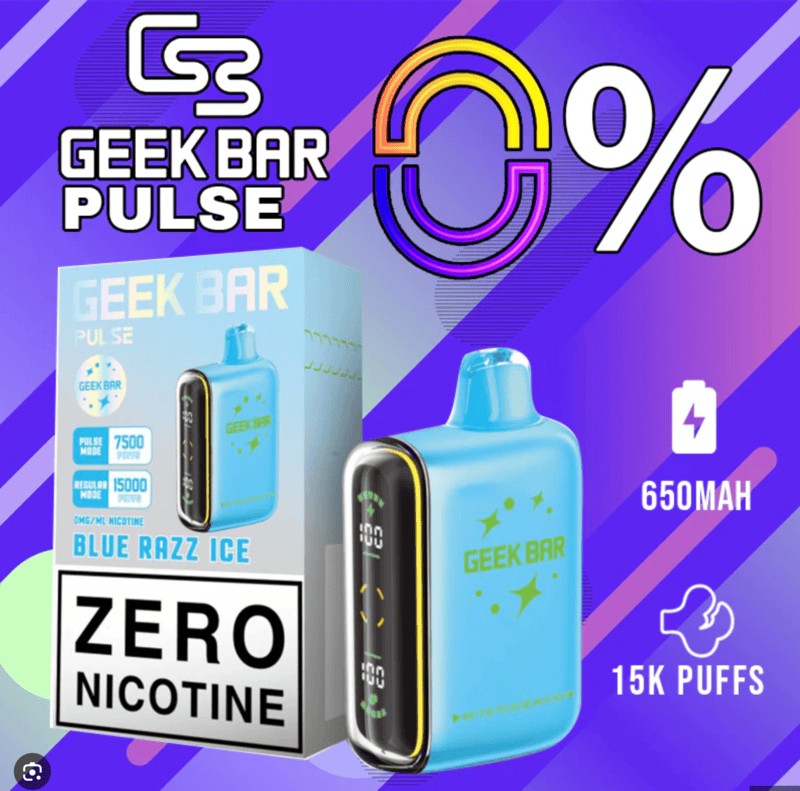 GEEK BAR PULSE ZERO NIC DISPOSABLE 15000 PUFFS