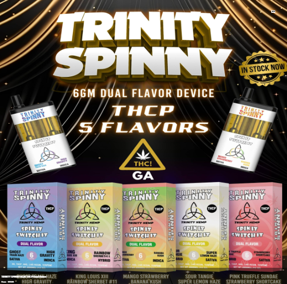 TRINITY SPINNY D8+THCP+HHC + LIVE RESIN 6GM DISPOSABLE