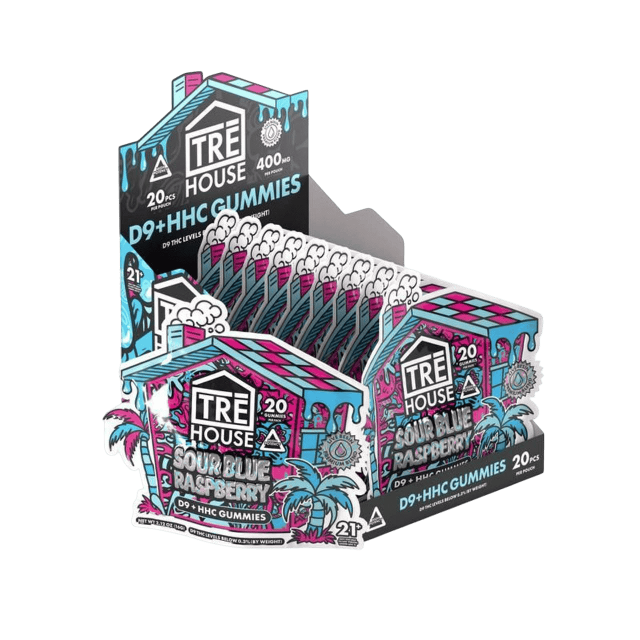 TRE HOUSE GUMMIES D9 & HHC 20PK TRE HOUSE GUMMIES D9 & HHC 20PK