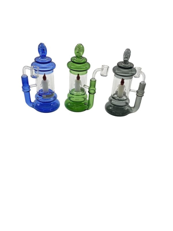 HITTIN 8inch CANDLE PERC WATERPIPE