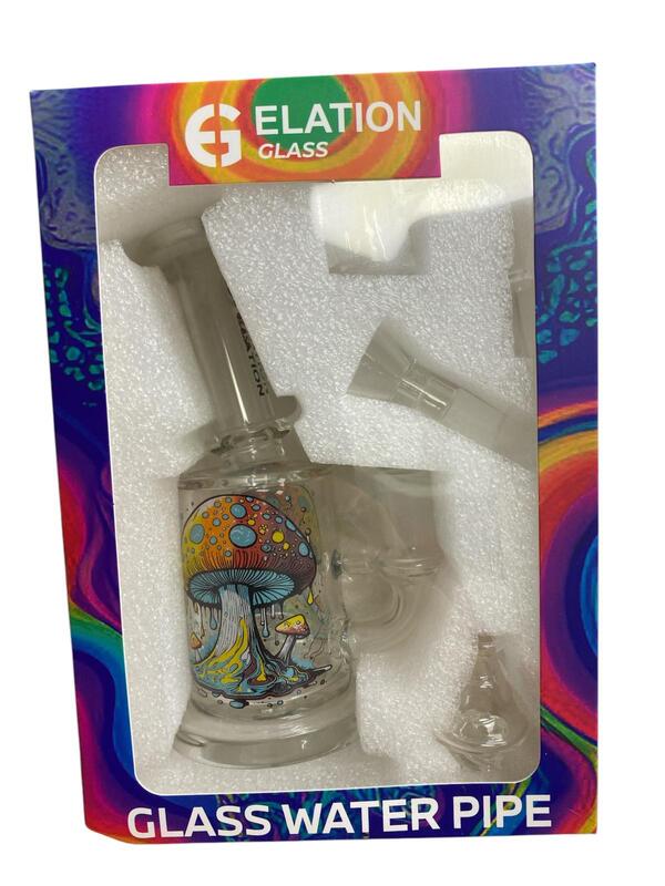 BOX SET INCLUDING 6.1"GLASS WATERPIPE WITH14MMQUARTZ BANGER NAIL