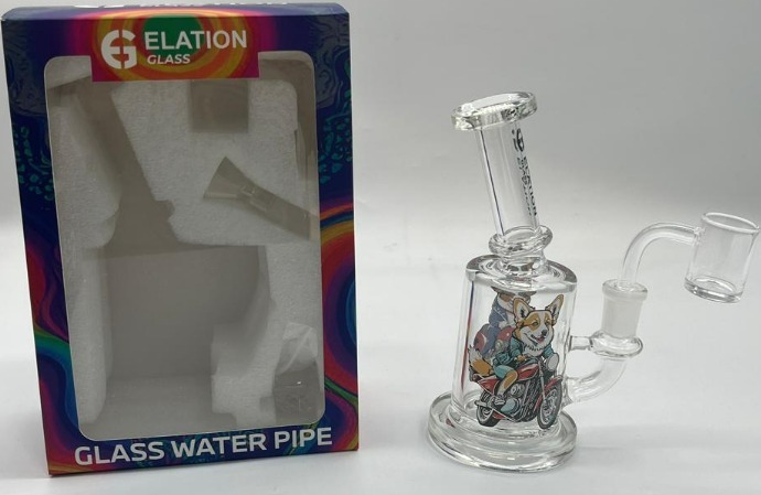 BOX SET WITH FUNNEL BOWL  6MM QUARTZ BEADS WATERPIPE