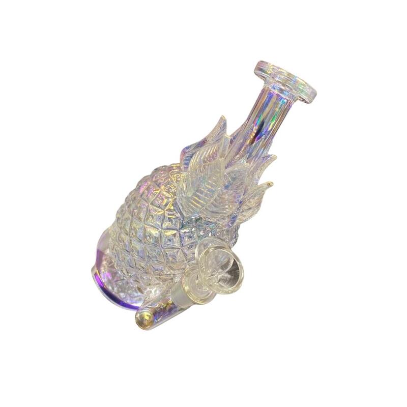 GLASS WITH PINEAPPLE DESIGN