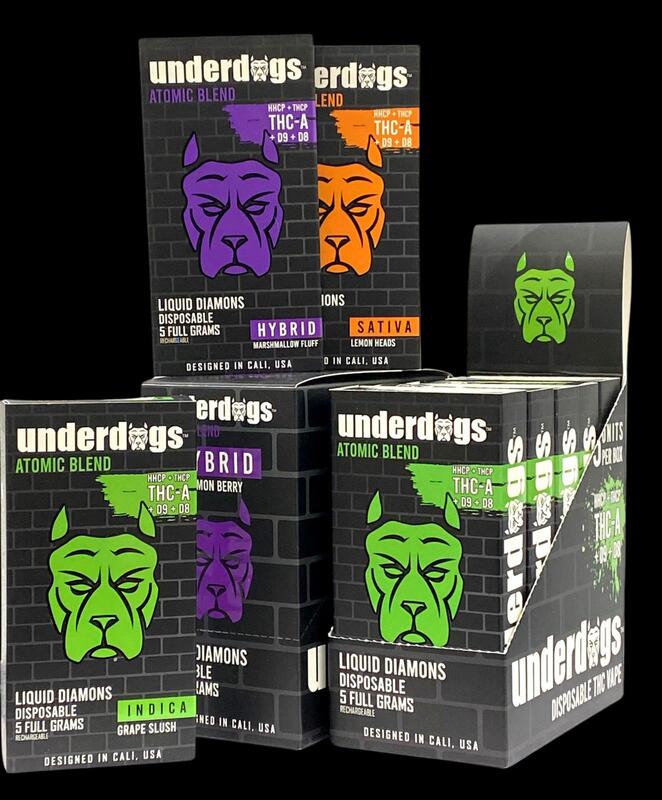 UNDERDOGS ATOMIC BLEND LIQUID DIAMONDS DISPOSABLE 5GM
