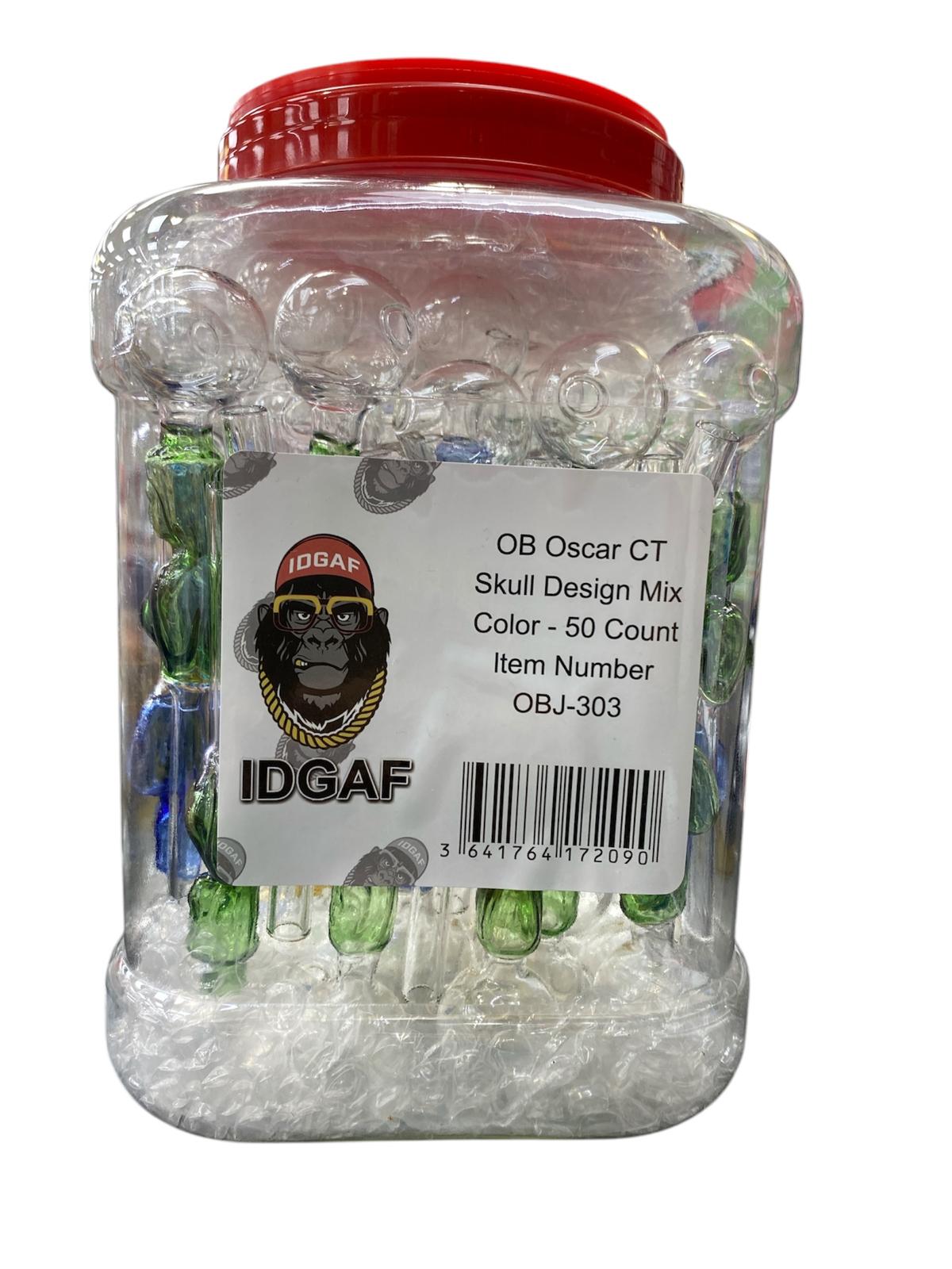 OBJ-303 OB OSCAR CT SKULL  DESIGN  MIX 50CT