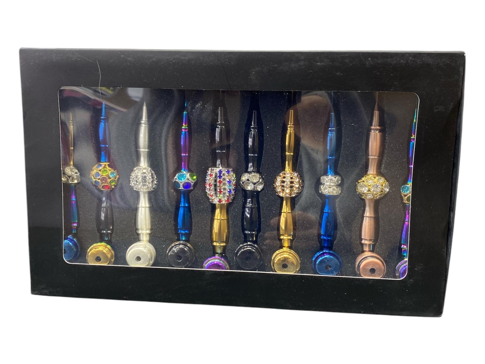MP-182 FANCY METAL PIPES 10CT