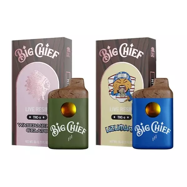 BIG CHIEF LIVE RESIN THC-A 3GM DISPOSABLE