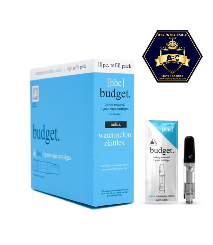 BUDGET HHC REFILL PACK DISPOSABLE VAPE CARTRIDGE | 10CT | 1GM