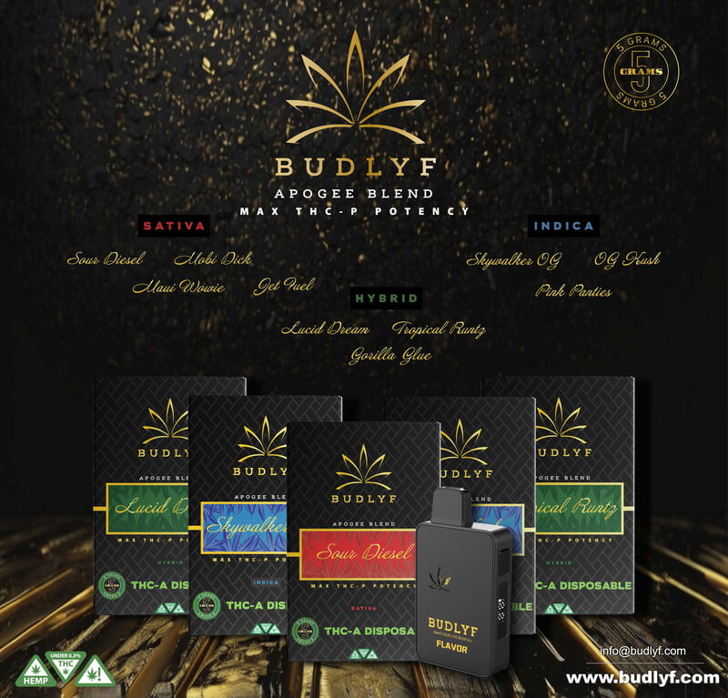BUDLYF THC-P DISPOSABLE 5CT