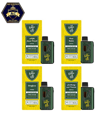 HIDDEN HILLS CLUB LIVE SHATTER BAR HHC-H+HHC-A+HHC-P DISPOSABLE | 5CT | 3GM HIDDEN HILLS CLUB LIVE SHATTER BAR HHC-H+HHC-A+HHC-P DISPOSABLE | 5CT | 3GM