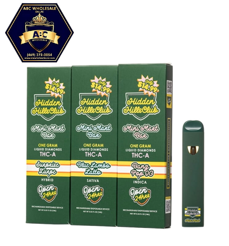 HIDDEN HILLS CLUB 1GM THC-A LIQUID DIAMONDS | 5CT | 1ML 