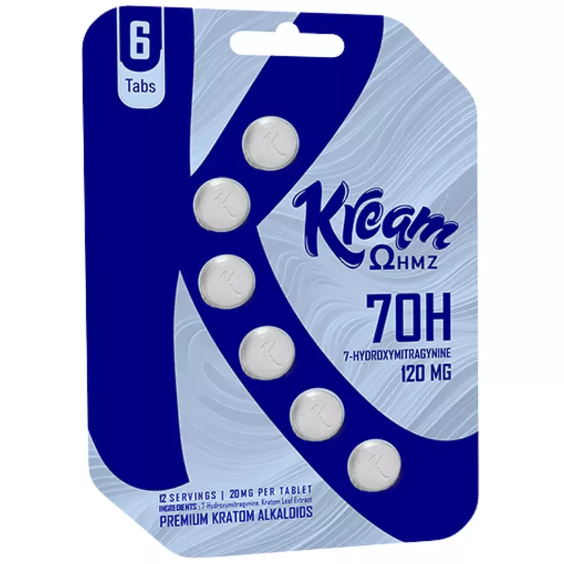 KREAM 7OH HYDROXY 12 SERVINGS | 25MG PER TAB | 6 TABS | 10PK KREAM 7OH HYDROXY 12 SERVINGS | 25MG PER TAB | 6 TABS | 10PK