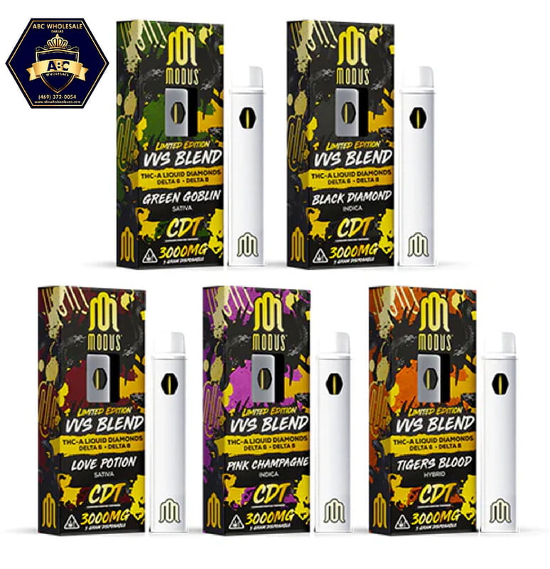 MODUS VVS BLEND THC-A LIQUID DIAMONDS DISPOSABLE | 5CT | 3GM | 3000MG