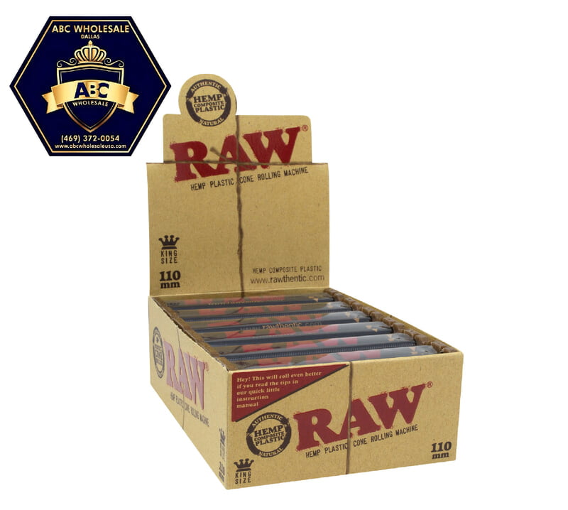 RAW KING SIZE CONE ROLLING MACHINE 110MM 12CT