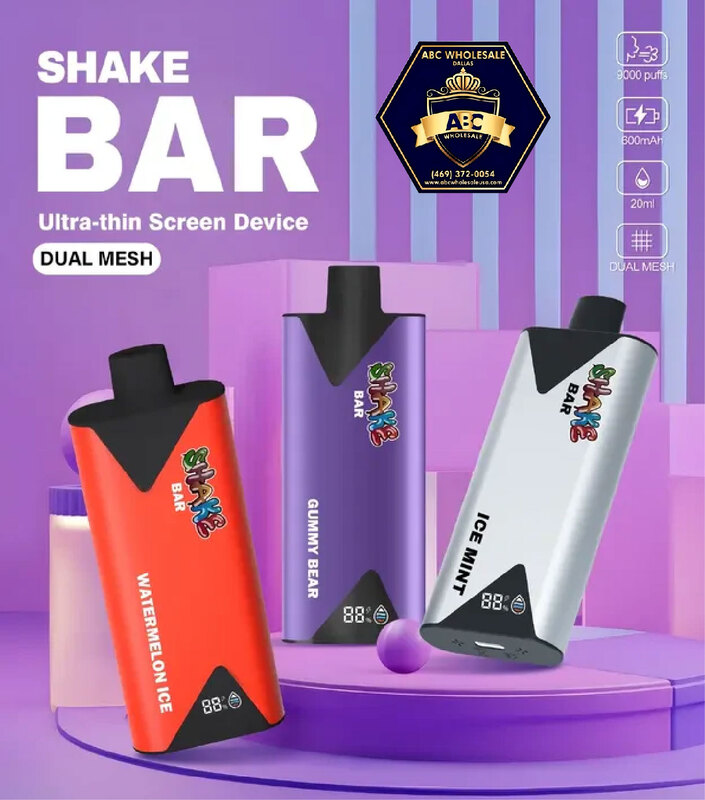 SHAKE BAR 9000 PUFFS DISPOSABLE 5CT